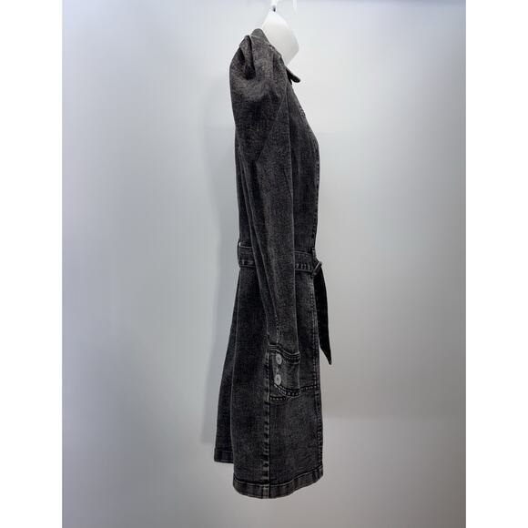 INC International Concepts Black Denim Long Sleeve Dress Women’s Size 10 NWT - Picture 5 of 9